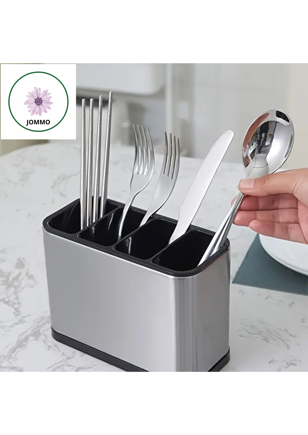 Organizador De Cubiertos De Acero Inox